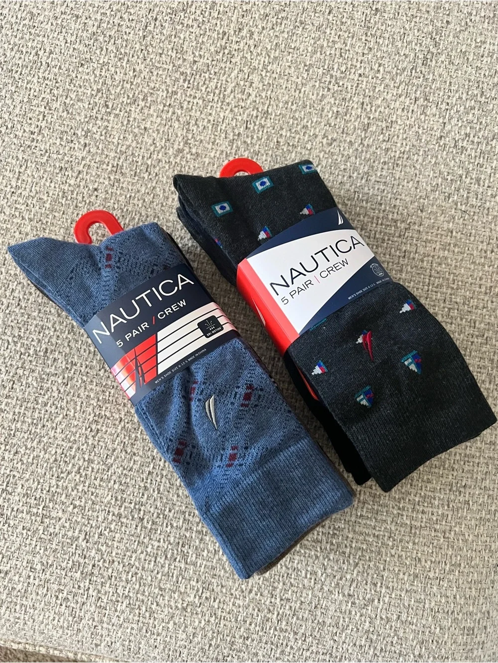 New Nautica 2 Sets Of Mens Crew Socks-10 Pairs